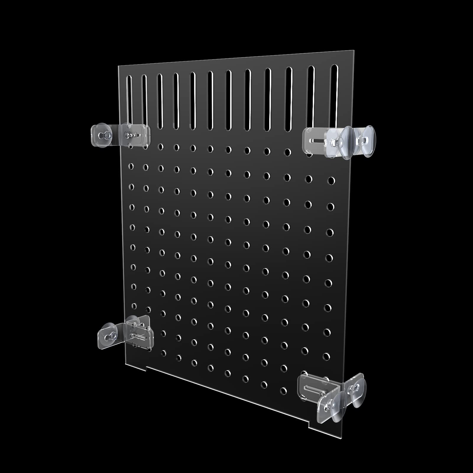 Acrylic Pegboard Display Panel with Clips