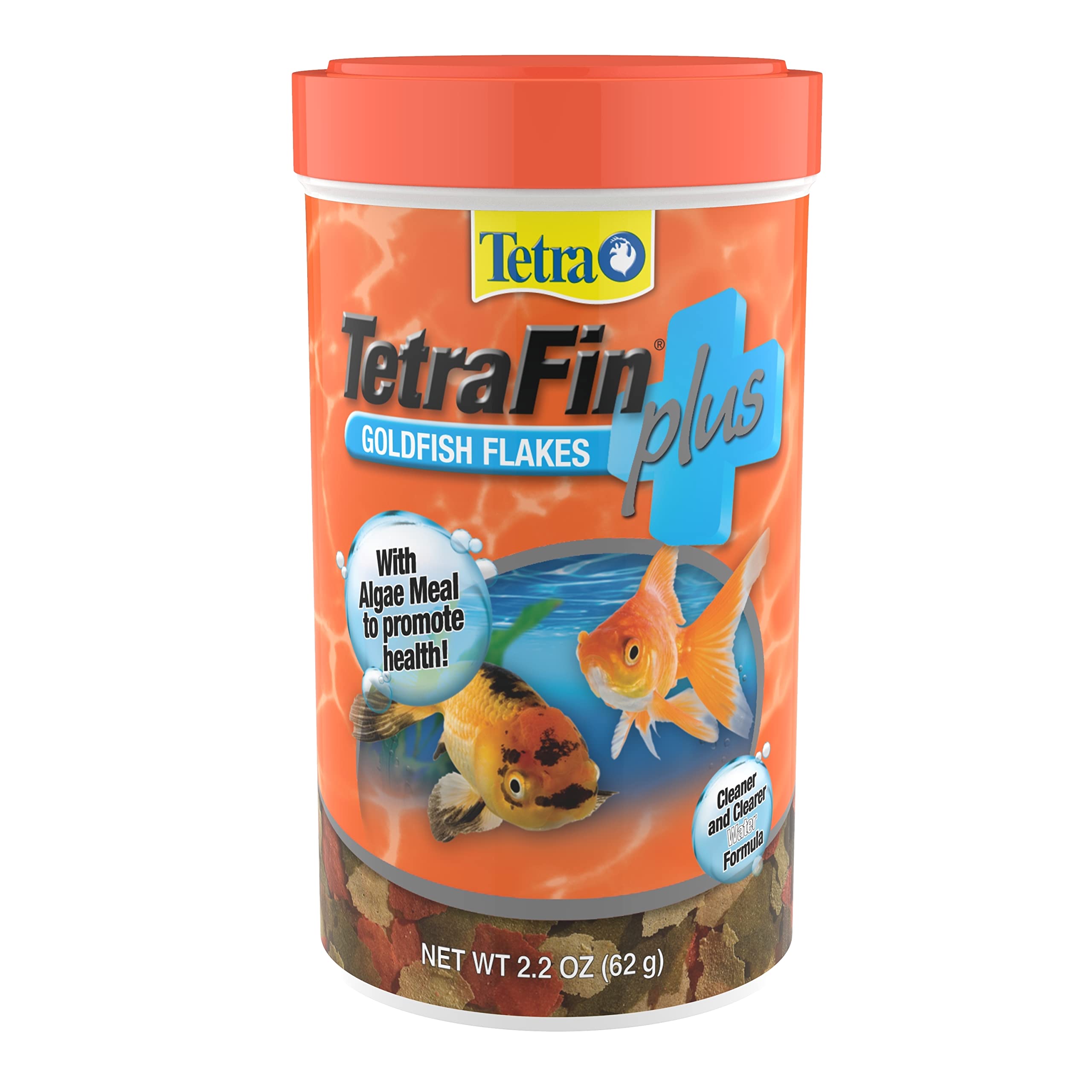 TetraFin Plus Goldfish Flakes with Algae Meal, 2.2 oz