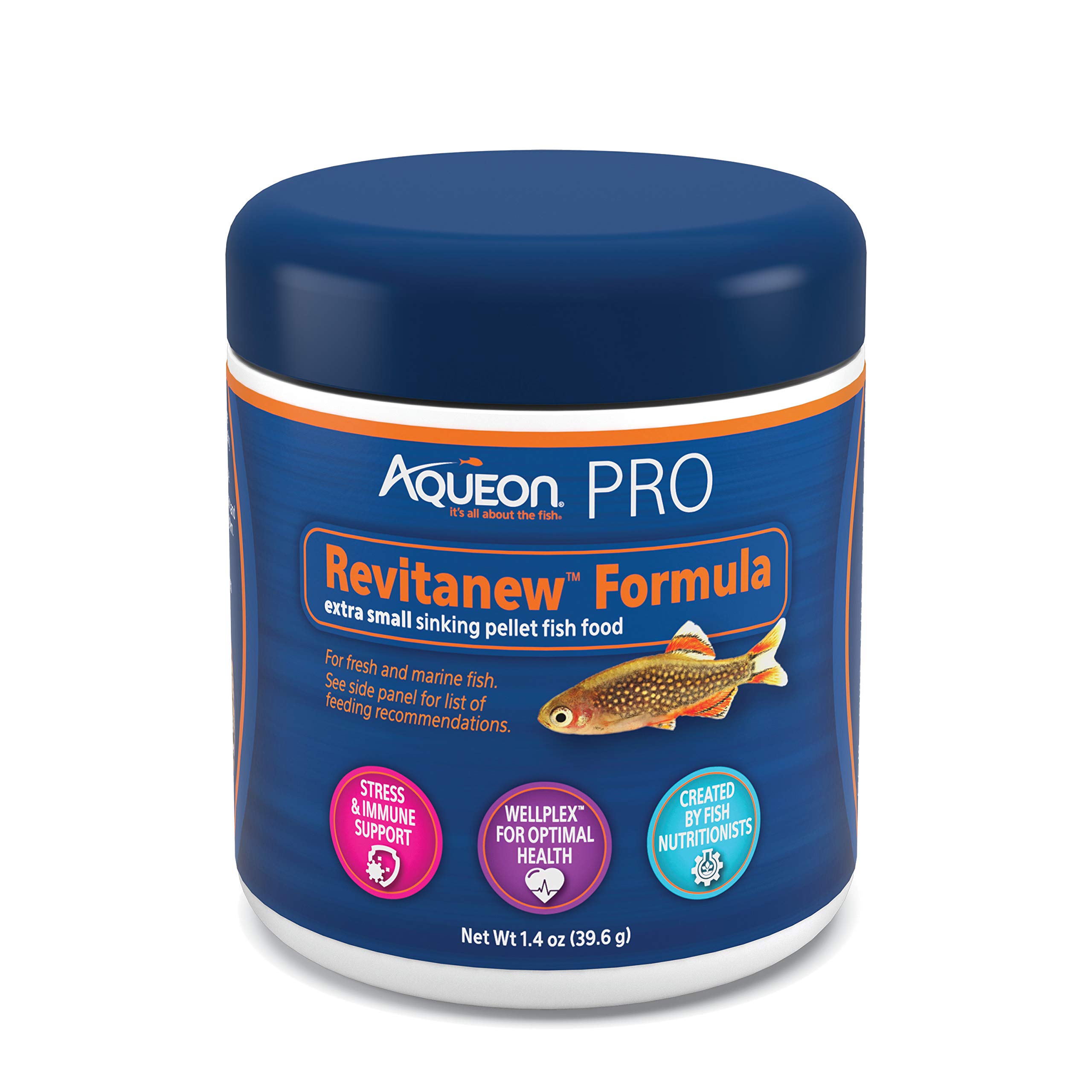 Aqueon PRO Revitanew Formula Extra Small Sinking Pellet Fish Food