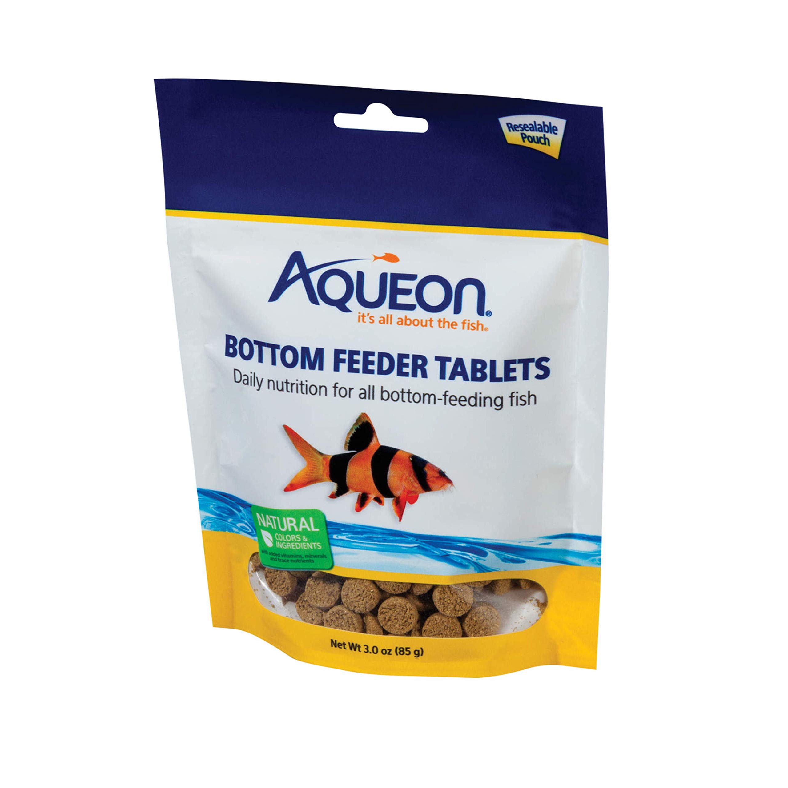 Aqueon Bottom Feeder Fish Food Tablets, 3 oz